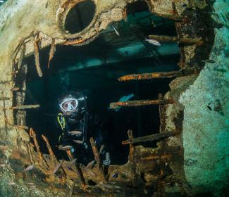 在阿拉巴马州的墨西哥湾潜水
