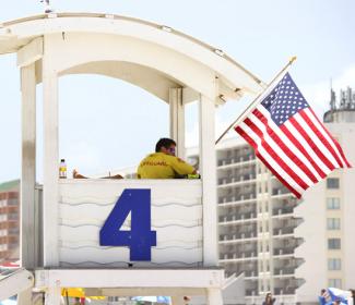 阿拉巴马州海湾海岸海滩救生员
